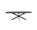 Eiken eettafel Ferris | Deens Ovaal 240 cm | Zwart