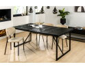Eetkamertafel, 200x100, B340 zwart