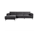 Leeds 2 5-AR + Chaise L - City 464 Black Blue