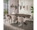 Eettafel 215 Bronvik deens ovaal - Bronze liquid metal