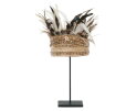 Balinese hoed met schelpen en veren