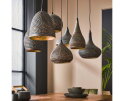 Hanglamp Punch mix 7 lampen - Zwart bruin
