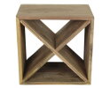 Flessenrek kruis - gerecycled teak