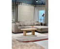 Hoekbank Kiki Cremona 14 - 2-zits arm links + chaise lounge arm rechts - 282x165 cm - Beige