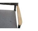 Alicante alu dining chair with teak armrest FSC 100%