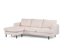 By-Olaf Hoekbank Caspian met Chaise Longue - hoek links/rechts - Ribstof fjord Beige – 218x152 cm