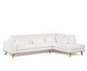 Hoekbank Avelon Rechts By-Olaf – Stof Abriamo Naturel – Houten Poten – 3-zits met hoek links – 292 x 202 cm