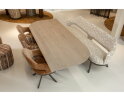 Eetkamerbank Firenze - Mosaic beige 05 - anodic bruin - 180 cm