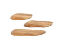 Wandschap Lewi organisch acacia set van 3