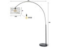 Booglamp &Oslash;45 curl - Charcoal