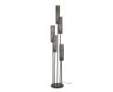 Vloerlamp 5L getrapt tube mesh - Artic zwart