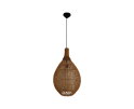 Hanglamp Rotan - 34x34x58 - Naturel - Rotan/teak