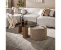 Salontafel Tinto pouf set/2 - Brons glas