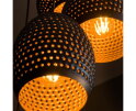 Hanglamp 5L getrapt punch mix - Zwart bruin