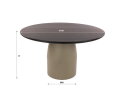 Eettafel Dune rond &Oslash;130 - Beige