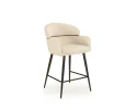 Barstoel Valencia draaibaar Jupiter zwart - Be Handsome beige 170 - 65 cm