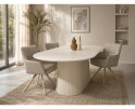Eettafel Patrice ovaal 180x90 cm - Ivoor