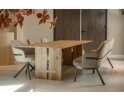 Eetkamerbank New York - Lana taupe 12 - anodic bruin - 180 cm