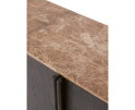 Dressoir Acro eikenhout 192 cm - Emperador marmer - Espresso bruin - Japandi