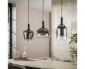 Hanglamp 3L mix grey shaded - Artic zwart