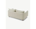 NAYAN LOUNGE 2 SEATER SOFA  -  STEEL POWDER COATED OYSTER