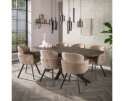 Eettafel 215 Bronvik deens ovaal - Bronze liquid metal