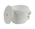 Bite Pot Papier Mache Off White - BePureHome