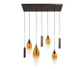 Hanglamp Cocoon Pendel 7 Lampen - Shaded - Hotel chique design - 105x30x150 cm