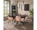 Eettafel Marquina Deens ovaal melamine 180 cm - marmerlook
