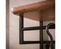 Kapstok Edge Curve hoog 12H - Massief acacia bruin