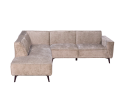 Leeds 2 5-AR + Ottoman L - Touch 04 Taupe