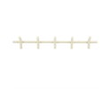 Wall coat rack Matto 5 88x13.5cm - beige | BY-BOO
