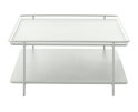 Salontafel Yuba vierkant metaal 75x75 cm - Wit