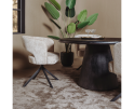 Eetkamerstoel Mura draaibaar Chenille - Beige