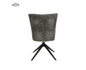 Bardi Stoel - fabric Haga 16 charcoal (draaibaar)