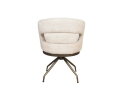 Eetkamerstoel Kyoto poot Atlas 360 anodic brown - jasper cream 11