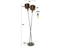 Vloerlamp 2L Bronza - Sienna brown