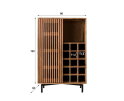 Wijnkast Rio Acacia 80 cm - Naturel | Meubelplaats