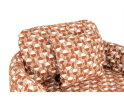 SEVN Lois fauteuil draaibaar - Rond en uitnodigend - Terracotta - 107x97x84 cm