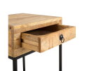 Wooden Iron Sidetable 40