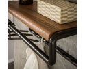 Kapstok 8 haken roede en hoedenplank Luno - Drift Brown Powdercoated
