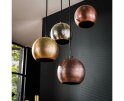 Hanglamp Maria getrapt metal 6 lampen - mix color