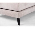 3 seater corner left, fabric Orinoco 23, K460 beige, black leg
