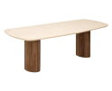 Dining table Lagoon MORTEX danish oval 240,76x240x110 cm, teakwood + mortex