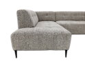 Hoekbank Viano Links stof Bella 55 Taupe Grijs gem&ecirc;leerd -  255x200x84 cm - modern