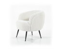 Fauteuil Babe | BY-BOO | wit & zwart-Wit