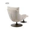 Force coffeechair 360&deg; + footstool - Cremona 14 beige