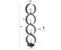 Vloerlamp 4L ring geperforeerd - Charcoal