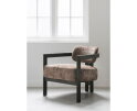 MUST Living fauteuil Kelly - Luxor Hazelnut - Zwart - 75x73x73 cm
