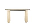 Bartafel Romano arch - Travertin keramiek - 180x70x92 cm - Beige - Japandi